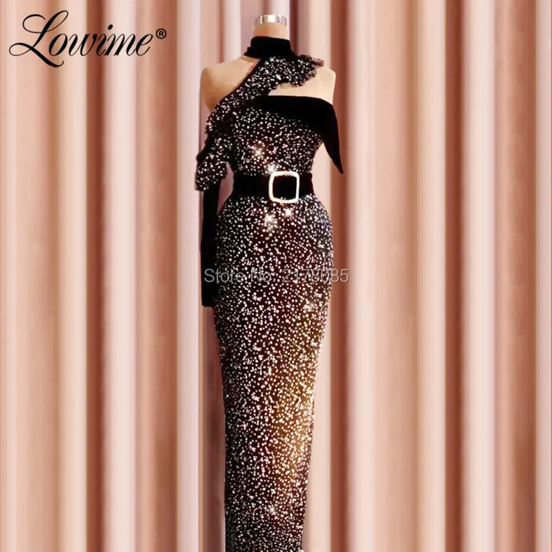 

Dubai Design Black Evening Dress Abendkleider Islamic Prom Dresses Vestido De Festa Arabic Pageant Party Gowns 2019 Custom Made