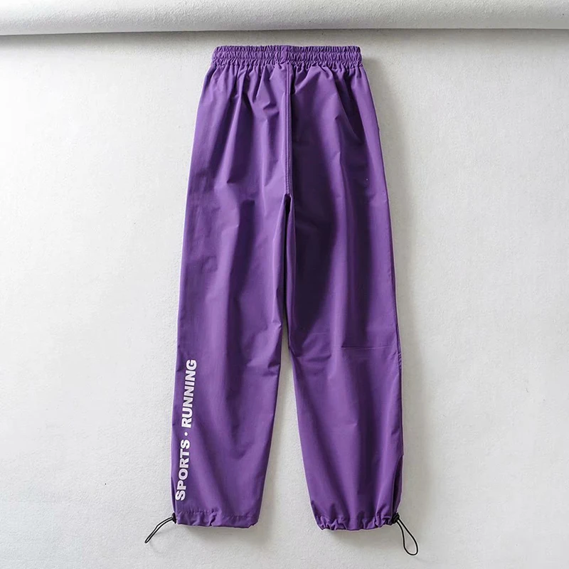 Повседневные высокие задние брюки карго Broek Street женские свободные карманы с