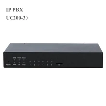 Новое поступление ip pbx UC200-30 система voip ippbx поддержка 30 одновременных вызовов и 120 пользователей с fxo fxs портом