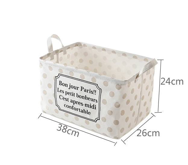 38x26x24cm Новые складные корзины для хранения, переносные детские игрушки для стирки, органайзер для одежды и мелочей, ящик для хранения, сумка для хранения шкафа - Цвет: 38x26x24cm