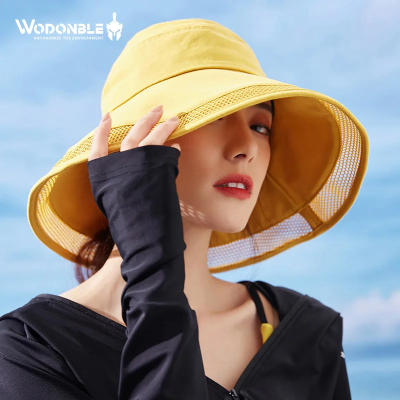 

Female Protective Fisherman Hat Korean Style All-match Double Layer Sun Protection Hat Jmz4168 Casual Foldable Cotton Sunbonnet