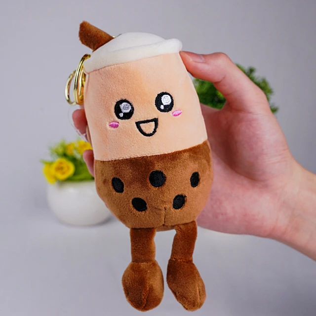 10cm Cute Boba Milk Tea Keychain Soft Stuffed Plush Toy Bubble Tea Bag  Pendent Decro Doll Kids Girls Birthday Christmas Gifts - AliExpress