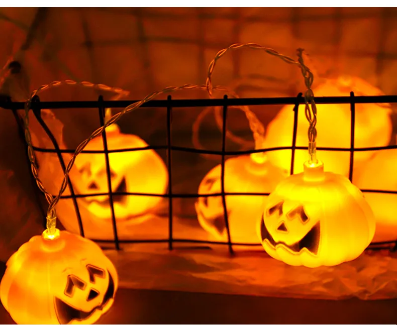 Iluminação do Feriado Luzes de Fadas Quarto das Crianças Decoração para Casa String Halloween Abóbora Lâmpada Luz Quente 3m20led Jardim Led 3 quarto das crianças decoração para casa jardim luz
