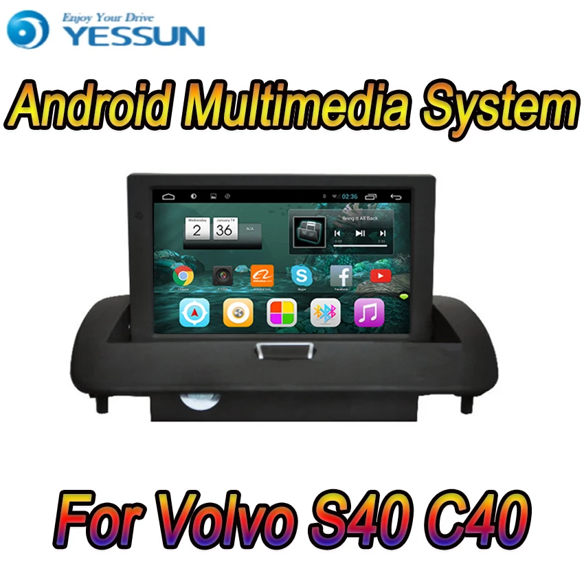 Мультимедийная система для Volvo S40 C40 Android медиаплеер радио стерео GPS навигация