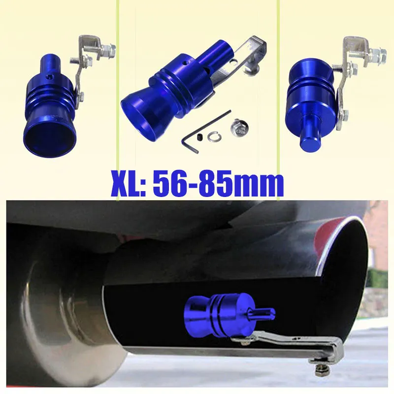 

10.2cm Aluminum Alloy Blow Fake Turbo Whistle Portable Sound Fake Turbo Pratical Valve Exhaust Fake Turbo Muffler