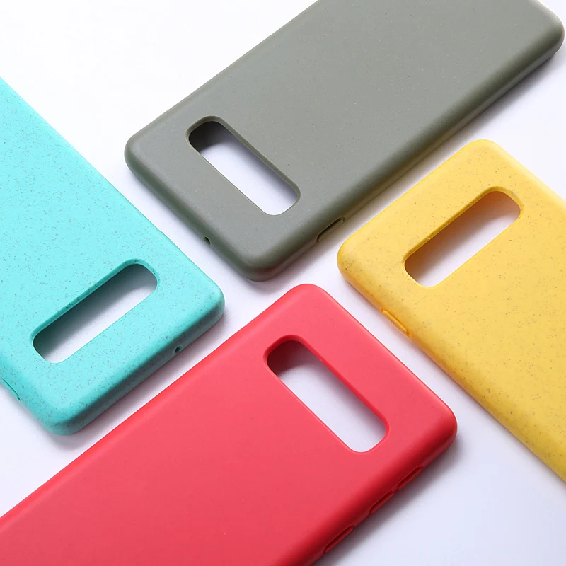 

Recyclable silicone solid color phone case For Samsung Galaxy S10 S10Plus S10E scrub soft tpu phone back cover funda