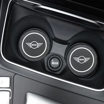 

2PCS Car Water Cup Bottle Holder Anti-slip Pad Mat Silica Gel for mini COOPER S R50 R53 R56 R60 F55 F56 R57 accessories