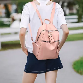 

Korean Style Fashion Backpack For Women Simple Zipper Youth Travel Backpack Leisure School Bag Tote For Teen Girl Shoulder Bag