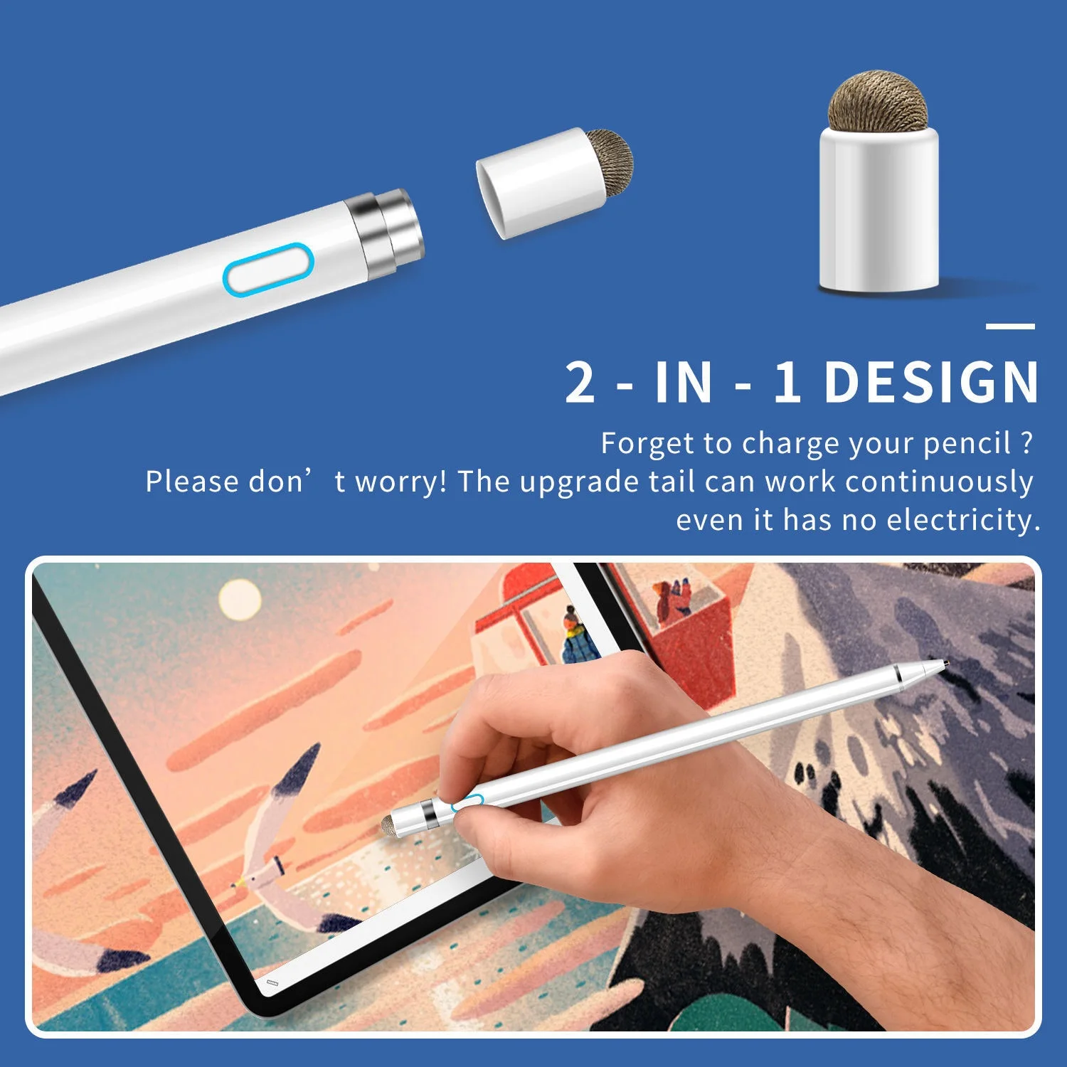 ŸϷ  Apple Pencil 2 1 For IPad  Palm Rejection IPad Air 4 7th 8th Pen Pro 11 12.9 2018 2019 2021 2020