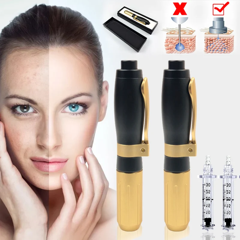 0.3ml& 0.5ml adjustable Non-invasive Nebulizer Hyaluronic acid pen Needle Free Meso gun for lip dermal filler wrinkle removing