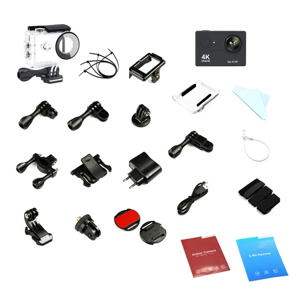 

H9 Portable Mini Ultra Full HD 4K Waterproof 30M Sport Camera Wi-Fi Action Camcorder 2 Inch LCD Display 170 Degree Wide Angle