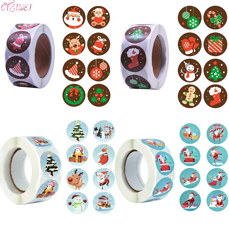 500pcs/Roll 2.5cm Thank You Stickers Seal Labels Gift Packaging Stickers Wedding Birthday Party Offer Stationery Sticker