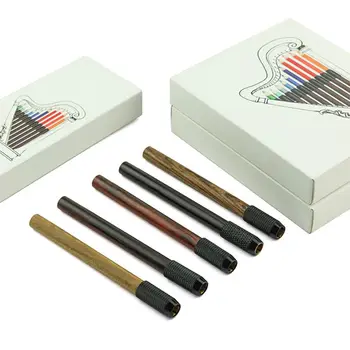 

1/3/5pcs Wooden Pen Extender Holder Sketching Drawing Pencil Lengthener School Office Supplies
