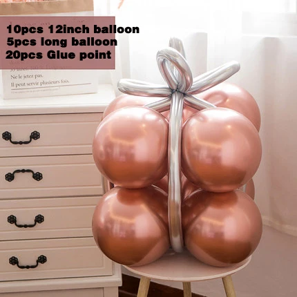 thumbnail image 1 of 15 cajas de regalo creativas de arcoíris cromado, globos de látex para decoración de fiestas, Navidad, cumpleaños, baby shower, decoración de bodas, 1 of 5