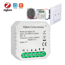 Tuya inteligente zigbee 3.0 módulo interruptor de cortina para o motor cego do obturador do rolo diy casa inteligente pelo assistente do google alexa zigbee2mqtt