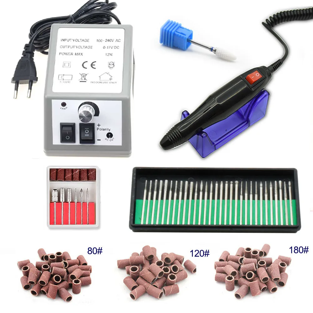 20W Electric Nail Drill Machine 35000RPM Pro Diamond Nail Cutter Maniure Machine Pedicure Nail Drill Nail Polisher Tool