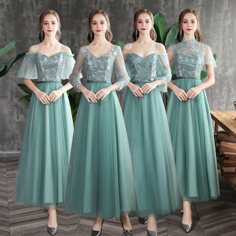 Female 2020 Fashion Star Embroidery Green Dress Woman Sleeveless Tube Top Spring Summer Sexy Beach Maxi Mesh Dresses | Тематическая