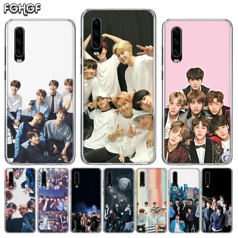 Корейский мужской силиконовый чехол для huawei P30 P20 mate 20 10 Nova 5 5i Pro P10 lite P Smart + Plus Z 2019 |