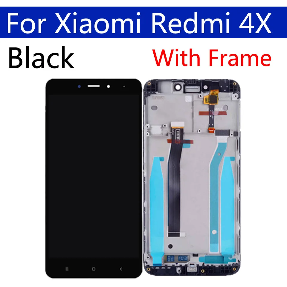 5," для Xiaomi Redmi 4x сенсорный экран дигитайзер Рамка сборка Замена для Redmi4X ЖК-дисплей 1280*720