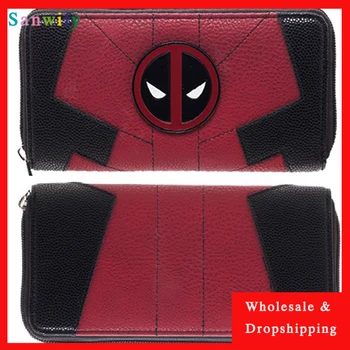 

2020 Deadpool Long Wallet Fashion Zipper Wallet Lady's Purses New