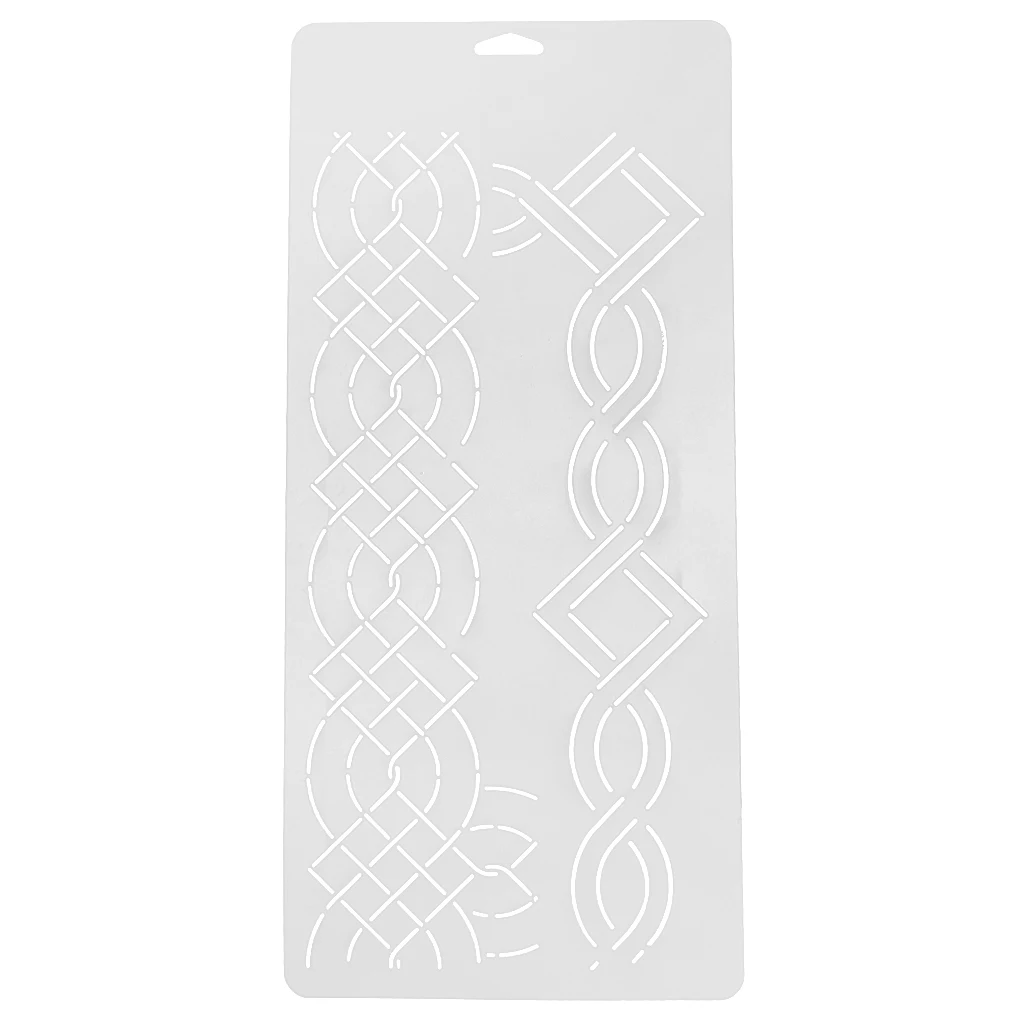 Semi-Transparent Acrylic Quilt Template Patchwork Embroidery Stencils, Rectangle