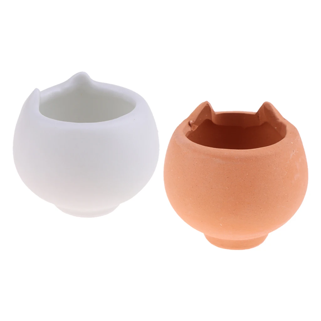 1/12 Dollhouse Miniatures Ceramic Flowerpots Vase Porcelain Flower Pots Toy