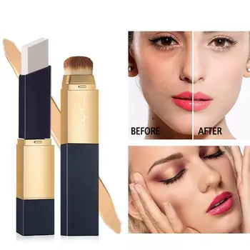 

Double Head Concealer Stick Foundation Makeup Full Cream Base Coverage Concealer Face Hide Moisturizer Blemish Contour Prim M3N1