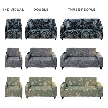 

Floral Printing Stretch Elastic Sofa Cover Cotton Sofa Towel Slip-resistant Sofa Covers For Living Room Fully-wrapped Anti-dust