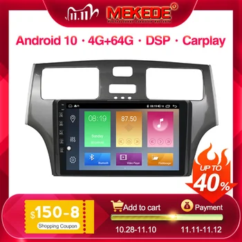 

Mekede For Lexus ES250 ES300 ES330 Car Multimedia Player Radio Video GPS Navigation android 10.0 Built-in 4G carplay DSP IPS