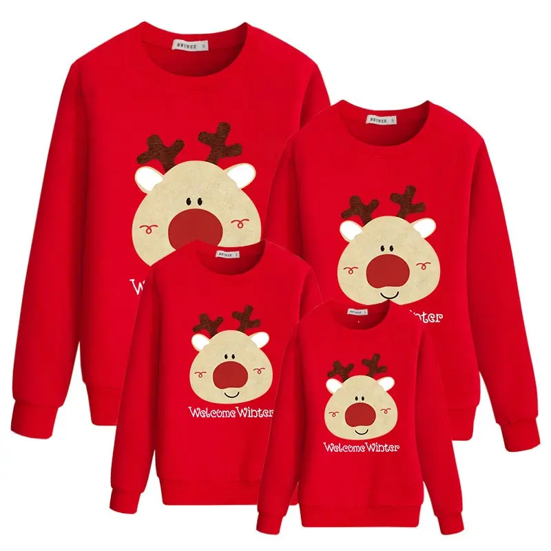 Color 1 MVUPP/зимняя одежда; подходящая футболка для всей семьи; Рождественская одежда для мамы, папы, дочери и сына; Милая модная одежда для семьи - Цвет: Color 1
