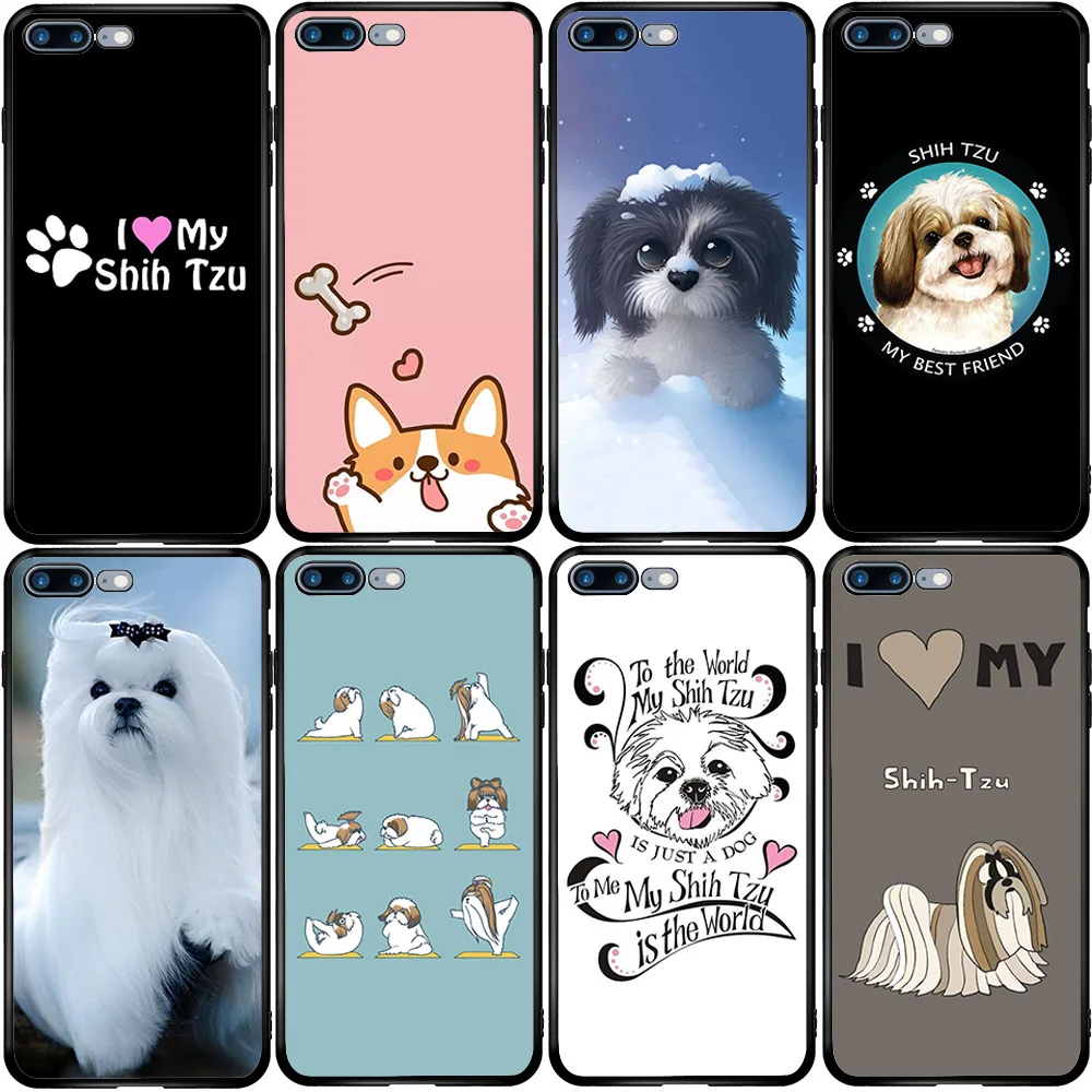 Cover Case for iPhone Oneplus 5S SE 2020 6S 7 8 6T 8T Plus XS XR 11 12 Pro Mini Max Shih Tzu Dog | Мобильные телефоны и