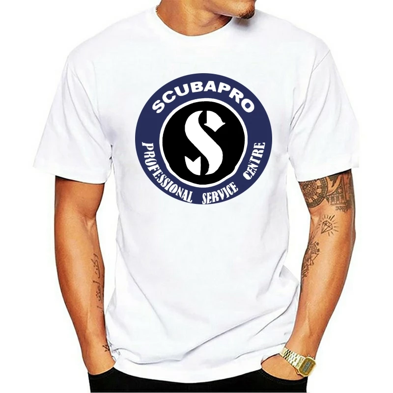 Новинка Мужская футболка с логотипом Скуба черная размеры S-5XLCasual футболки
