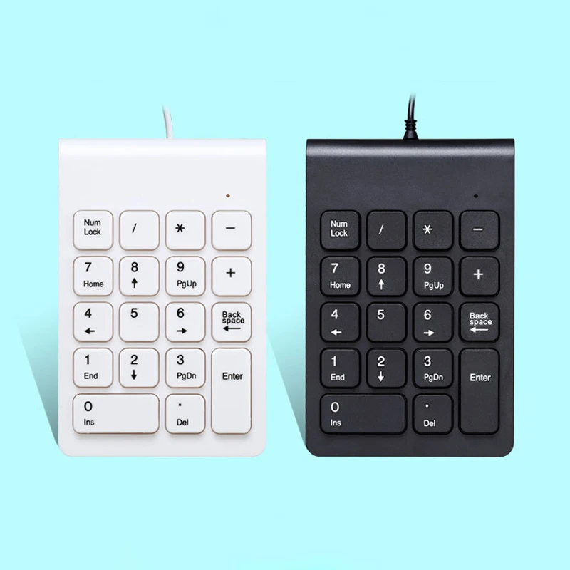 USB PS/2 универсальная Ультратонкая цифровая клавиатура номер мини-клавиатура подключи и играй, нет необходимости устанавливать драйверы