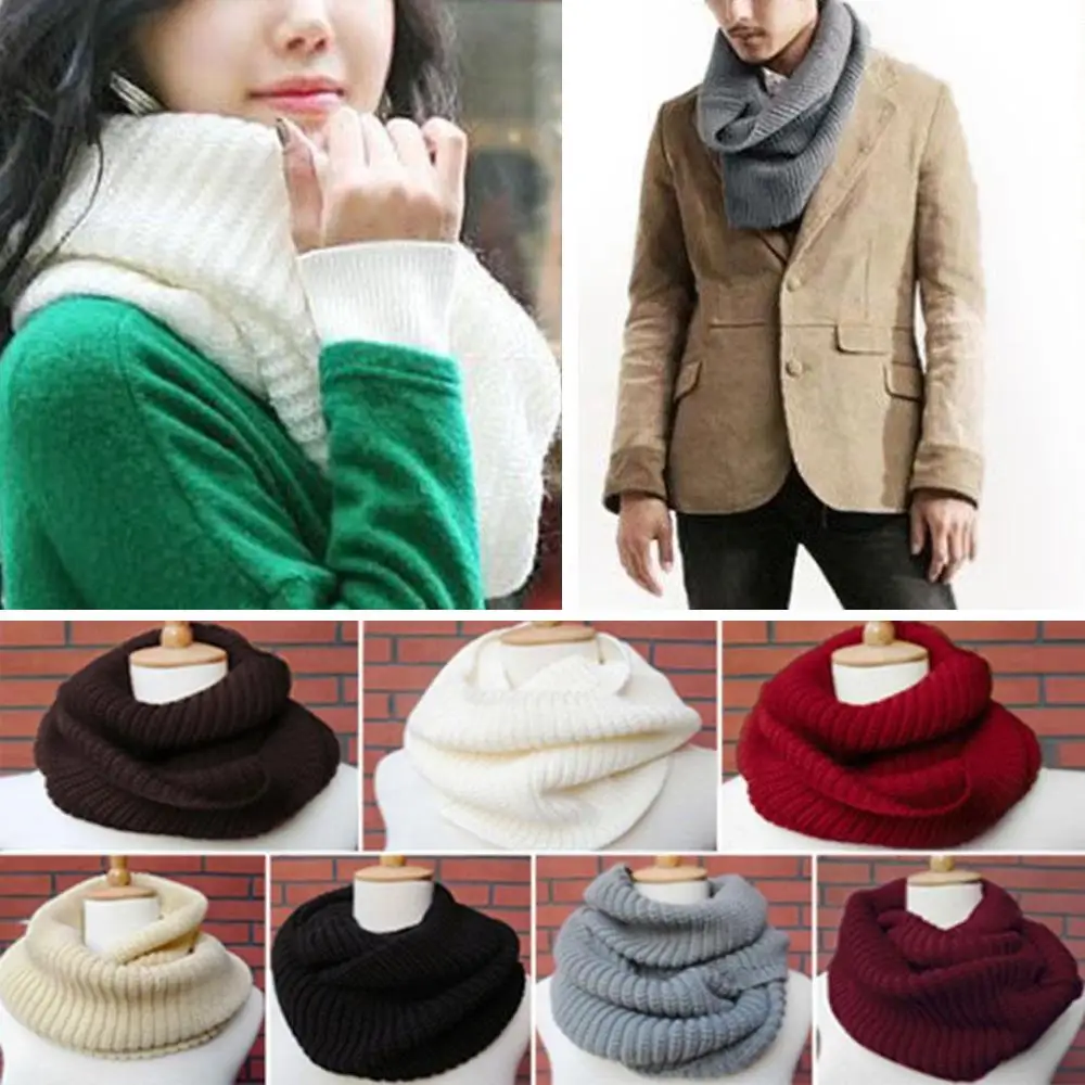 

Womens Scarves Useful Comfortable Knitted 6 Color 70*25*0.4cm Ladies Winter Ski Collar Gift Circle Ring Scarf Clothing Part