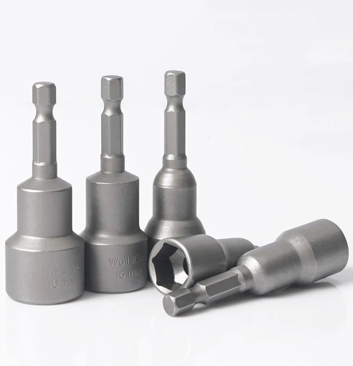 1Pcs 3mm-24mm Hex Socket Sleeve Bit Nut Driver for Power Drills Impact Drivers Hand Drills Tools Parts Length 65mm 2