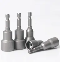 1Pcs 3mm-24mm Hex Socket Sleeve Bit Nut Driver for Power Drills Impact Drivers Hand Drills Tools Parts Length 65mm 2