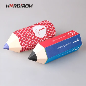 

HARDIRON Creative Cartoon Pencil Candy Gift Box Spot Original Cartoon Snack Packaging Color Packaging Box Custom Gift Bag