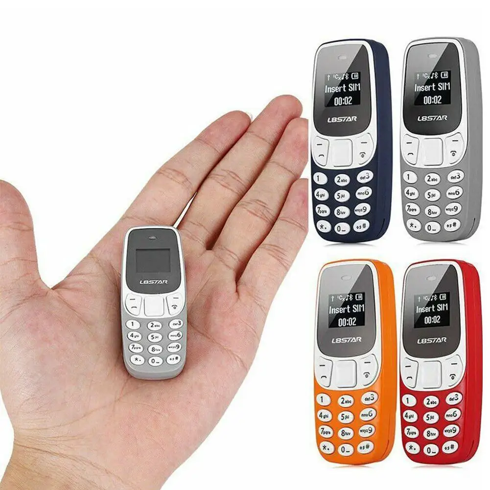 

New phone Bluetooth Earphone Dialer cellphone hand-free Headset Dual SIM Card Mini Mobile phone Earphone with Mic