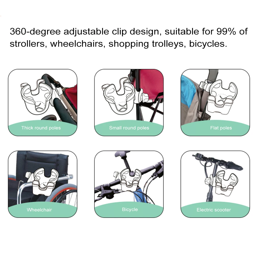 baby stroller accessories deals	 Baby Stroller Cup Holder Accessories Baby Stroller Organizer Universal 360 Rotatable Cup Holder Milk Bottle Cart baby stroller accessories display	