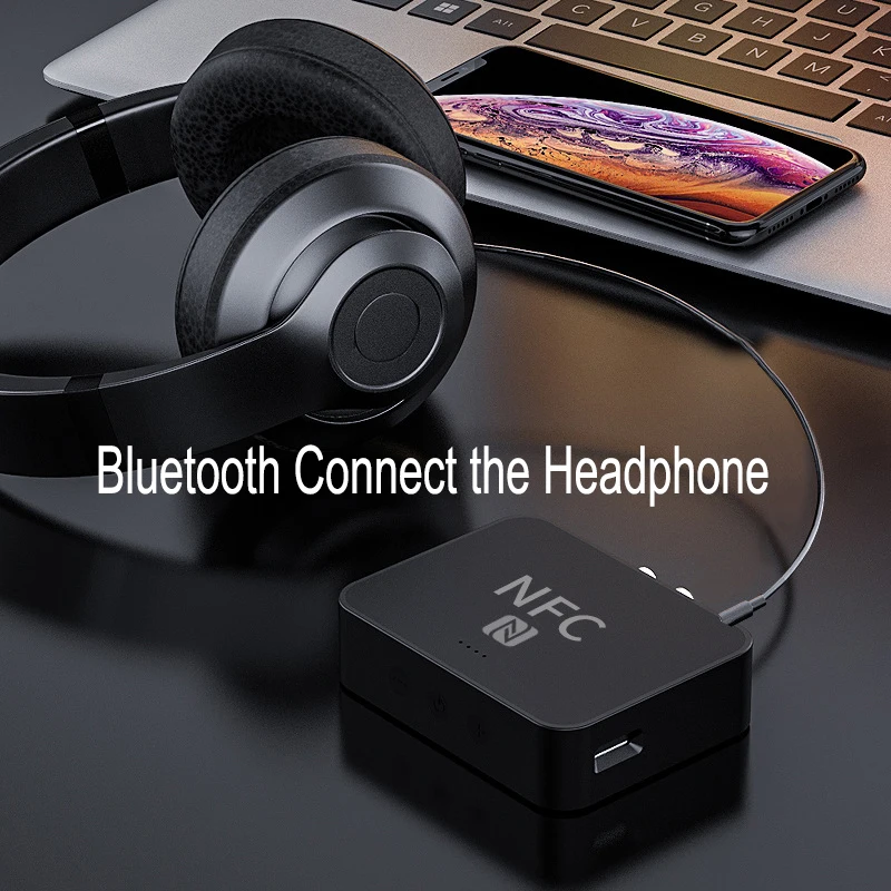 Bluetooth 5 0 Receiver Transmitter NFC HiFi Wireless Adapter Support TF Card Car Radio Player Handsfree adapter for Headphone PC