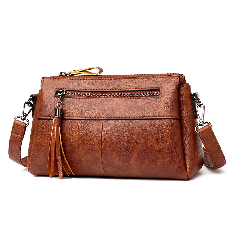 

2019 New Style WOMEN'S Bag Middle-aged Oblique Bag Shoulder Bag/ Hand Bag Small Bag Multilayer Large-Volume Korean-style about V