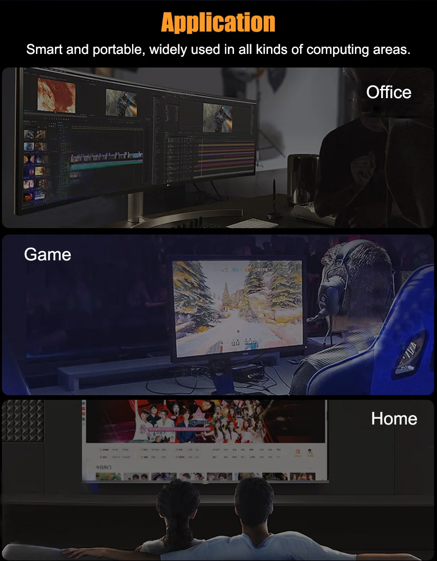 AMD Ryzen 9 Gaming Mini PC with 5900HX, DDR4, M.2 NVMe, SATA, Radeon Graphics, Windows 11 - Micro Gamer Desktop Computer for 4K HD, DP, and WiFi 6. Description Image.This Product Can Be Found With The Tag Names Barebone Mini PC, Computer Office, Mini tree amd micro pc gaming computer