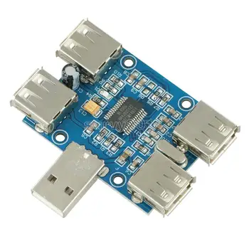 

DC 5V USB HUB USB2.0 Hub Concentrator 4-Female USB Expansion Board Module Four USB Expansion Interface