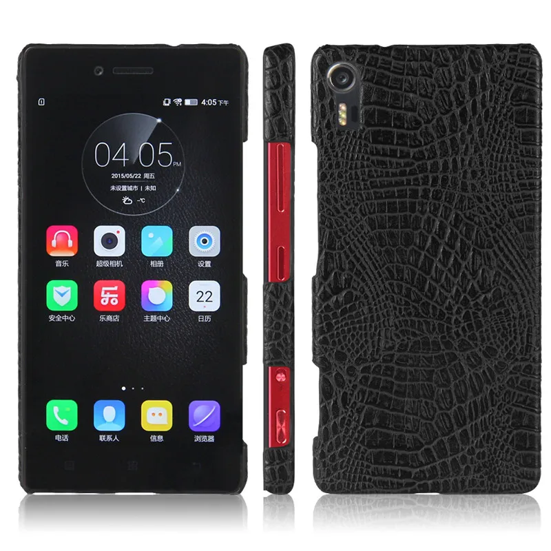

For Lenovo Z90a40 Case Lenovo Z90 Case 5.0 Luxury PU Leather Hard Plastic Back Cover Phone Case For Lenovo Vibe Shot Z90-7
