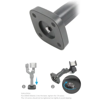 

Portable Base Handheld Gimbals Phone Camera Stabilizer Mount Holder Tripod Stand Bracket for OSMO Mobile 2 for DJI Osmo Mobile 2
