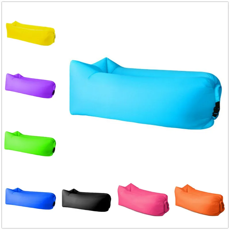 

Light sleeping bag Waterproof Inflatable bag lazy sofa camping Sleeping bags air bed Adult Beach Lounge Chair Fast Folding