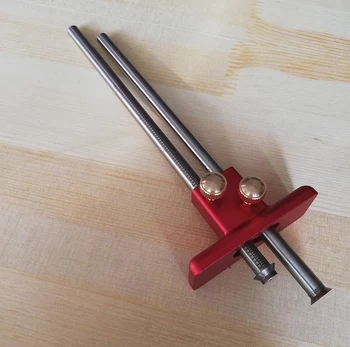 

Ruler Scriber Tool Scale bar Woodworking Portable Aluminum Alloy Measuring