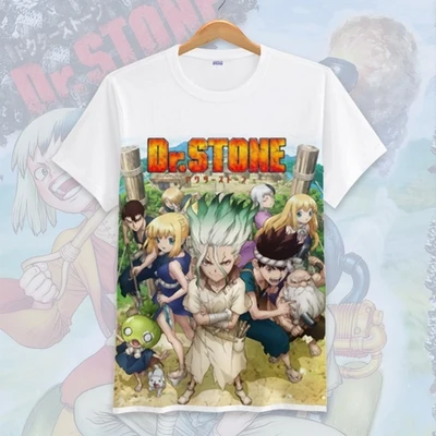 03 Новая футболка для косплея Dr. stone аниме Ishigami Senku футболка Топы с короткими рукавами - Цвет: 03