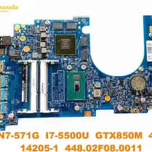Для ACER VN7-571G Материнская плата ноутбука VN7-571G I7-5500U GTX850M 4 Гб 14205-1 448.02F08.0011 испытанное хорошее