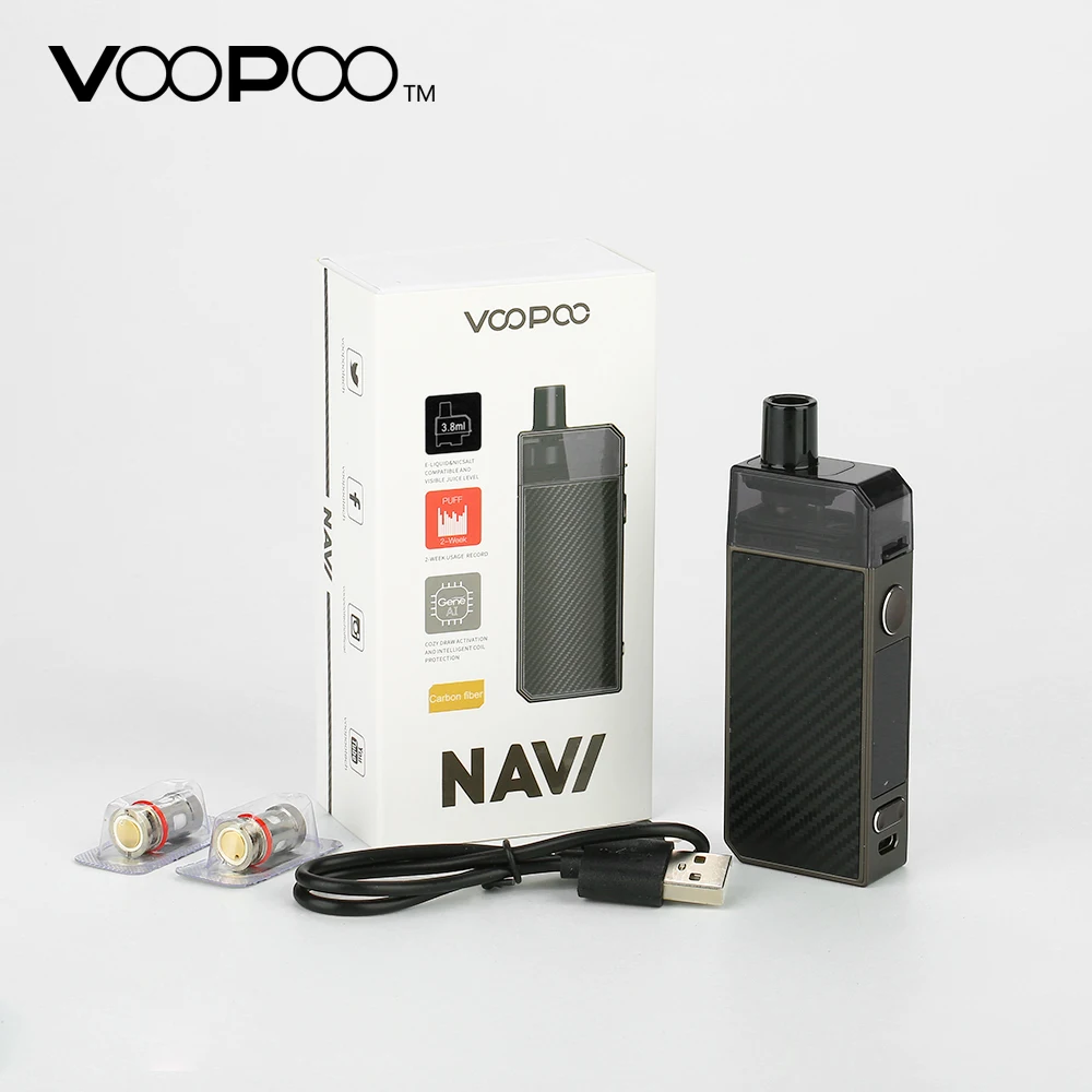 VOOPOO Navi мод под Vape комплект 3 8 мл картридж 40W бокс современный испаритель 0.6ohm копия